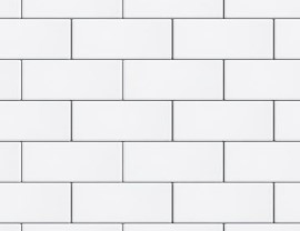 Kitchen splashback: White Subway Tiles